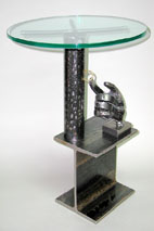 Carousel by metal sculptor craig brown, original welded metal sculpture and furniture