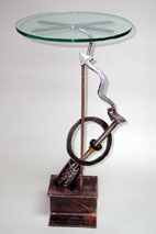Looking Up furniture by metal sculptor craig brown, original welded metal sculpture and furniture