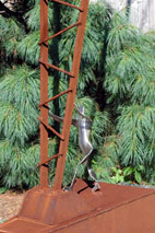 Rising To The Occasion sculpture by metal sculptor craig brown, original welded metal sculpture and furniture