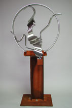 Take Me Home by metal sculptor craig brown, original welded metal sculpture and furniture